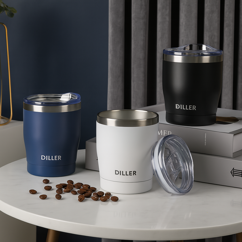 Stainless steel coffee mug